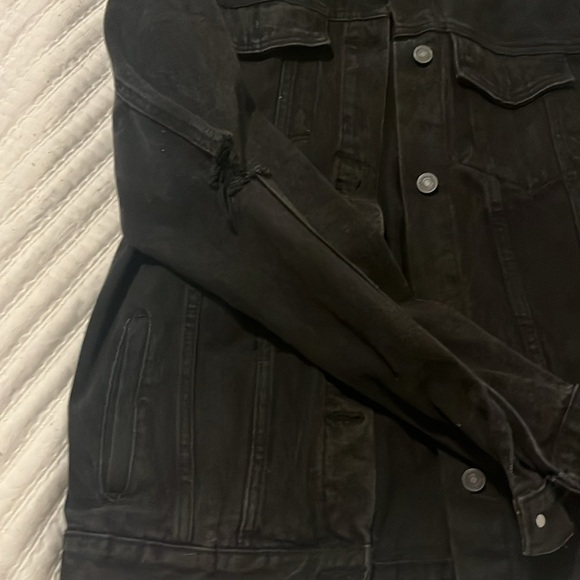 Black Jean Jacket size M - Picture 2 of 3